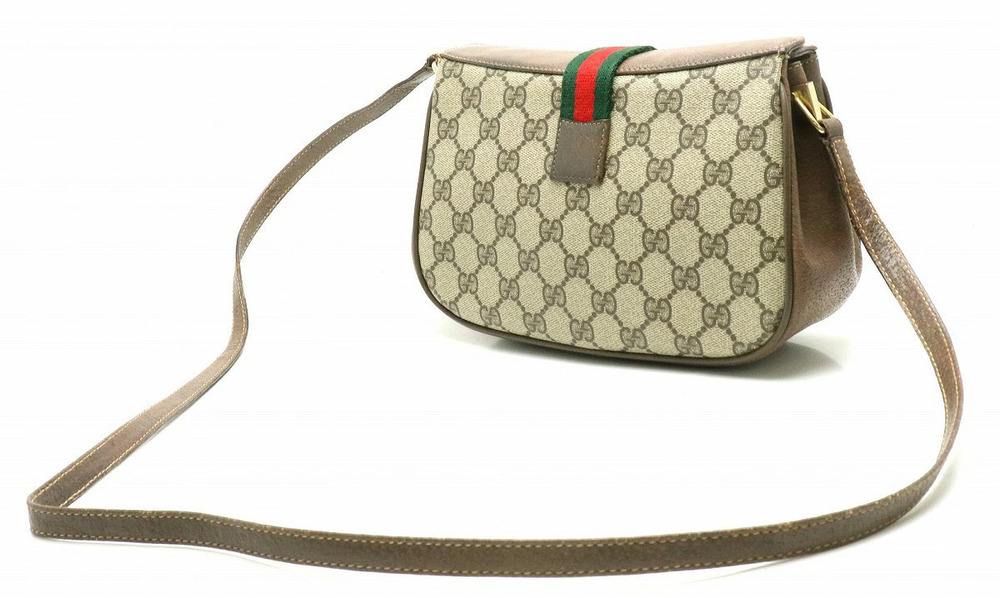 Gucci Leather Sherry GG Beige Crossbody Cream Bag Plus Brown Brown Cream Brown